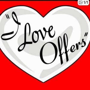 Heart-Shaped Sign with 'Love Offers' Text